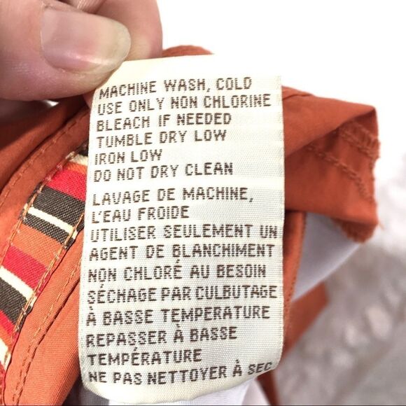 TSUNAMI pumpkin Orange Capri pants EUC 6 hiking - Picture 7 of 13